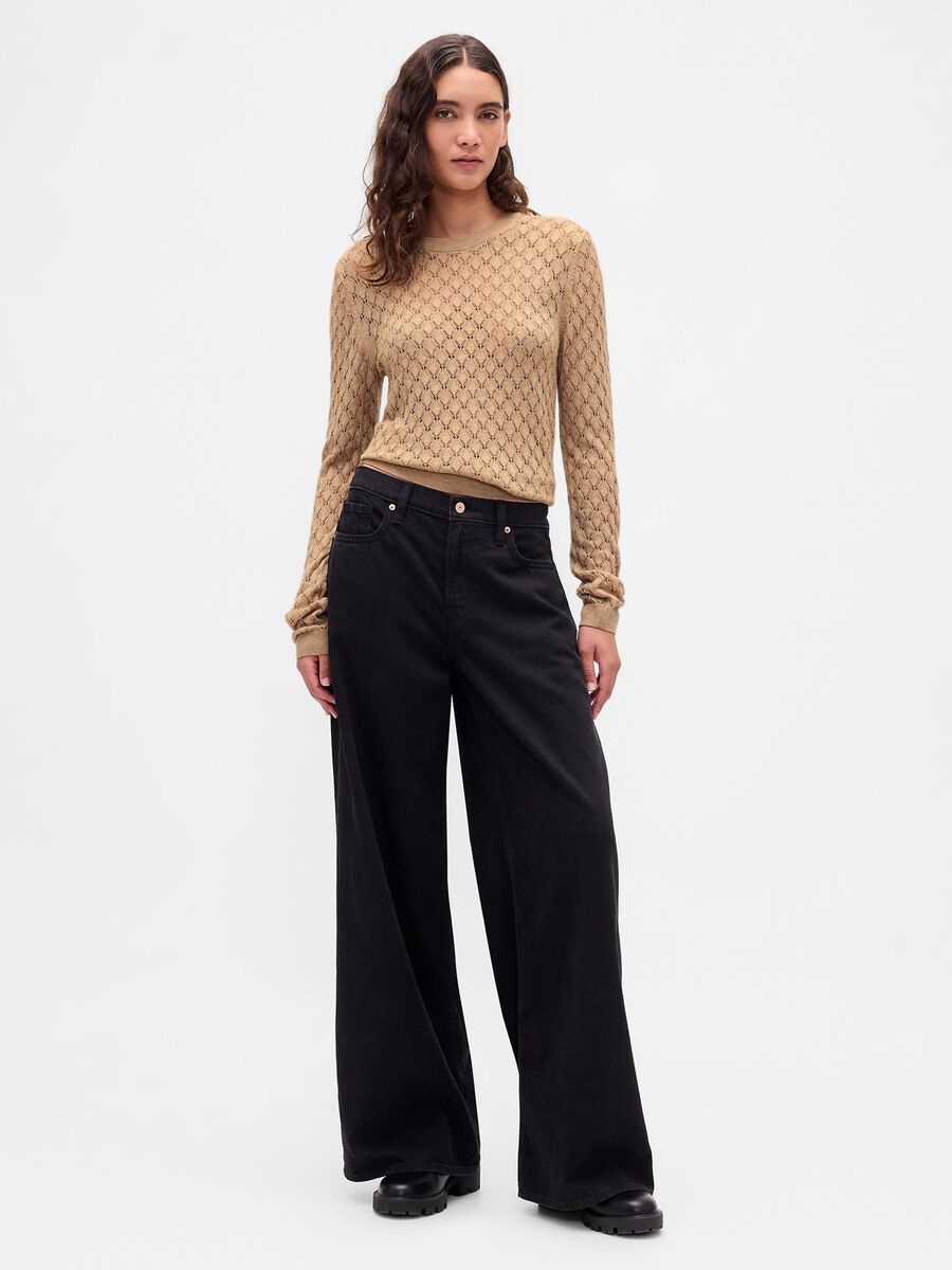 Beige wool blend jumper_2