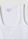 White fitted stretch-cotton tank top_5