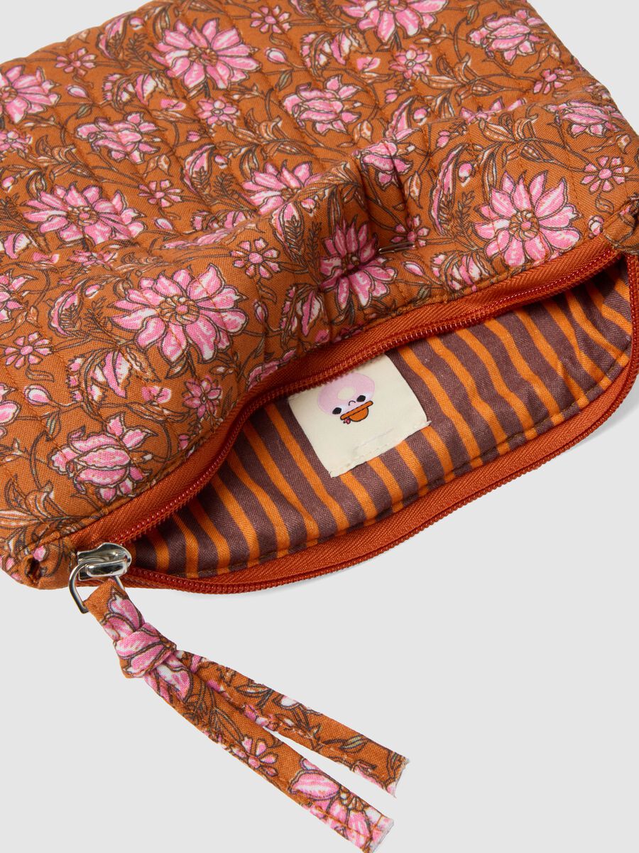 Pochette in puro cotone multicolor con fantasia floreale_2