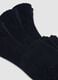 Three-pack of blue organic stretch cotton no-show socks_1