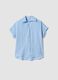 Light blue viscose-blend shirt_4