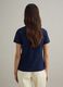 Regular Fit Blue Crewneck Pure Cotton T-Shirt_3