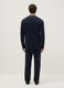 Pure cotton blue pyjamas, regular fit with contrast detailing_2