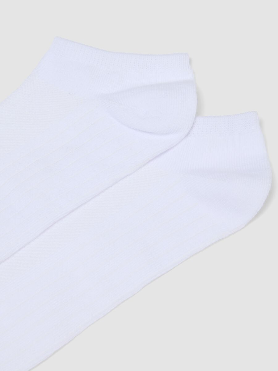3-pack of white ankle sports socks in stretch organic cotton_1