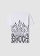 Children's white pure cotton oversized fit T-shirt with print_4