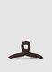 Brown braided hair clip_0