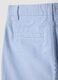 Blue striped pure cotton shorts_3