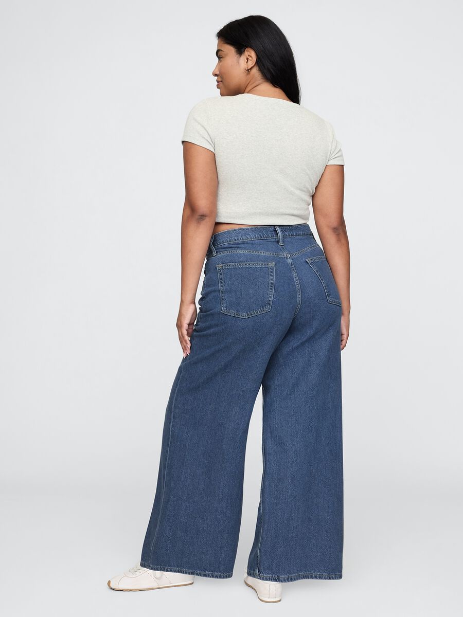 Wide Leg Denim Jeans Gap_6