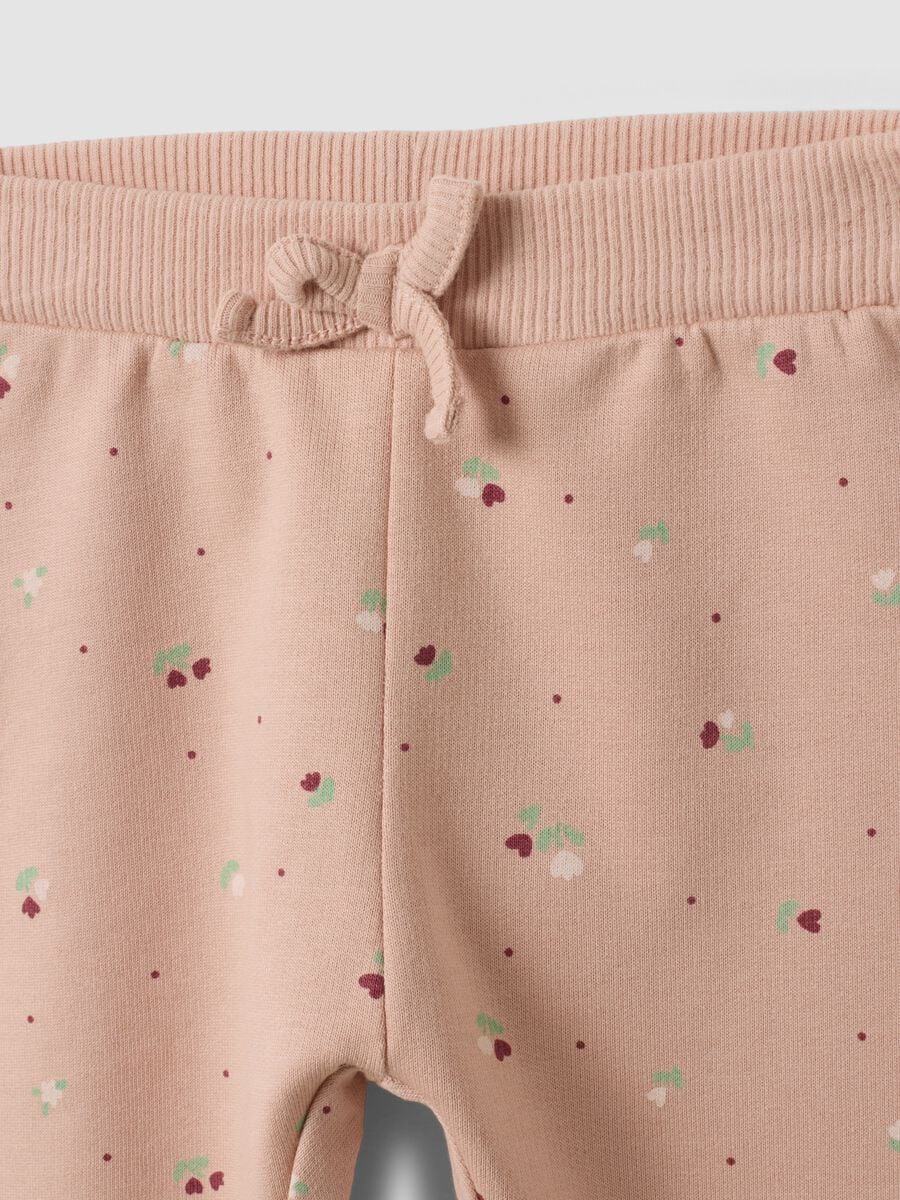 Pink long-sleeve organic cotton set for baby girl_2