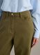 Regular fit stretch cotton green chino trousers_3