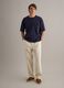 Blue pure cotton regular-fit short-sleeve T-shirt_1