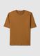 Brown pure cotton relaxed fit T-shirt_4