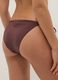 Brown stretch bikini bottoms with shimmering details_2