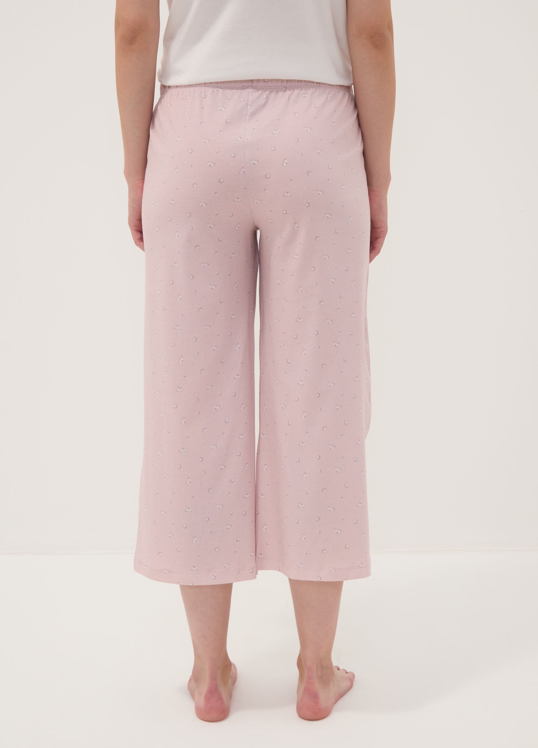 Pink organic cotton pyjama trousers