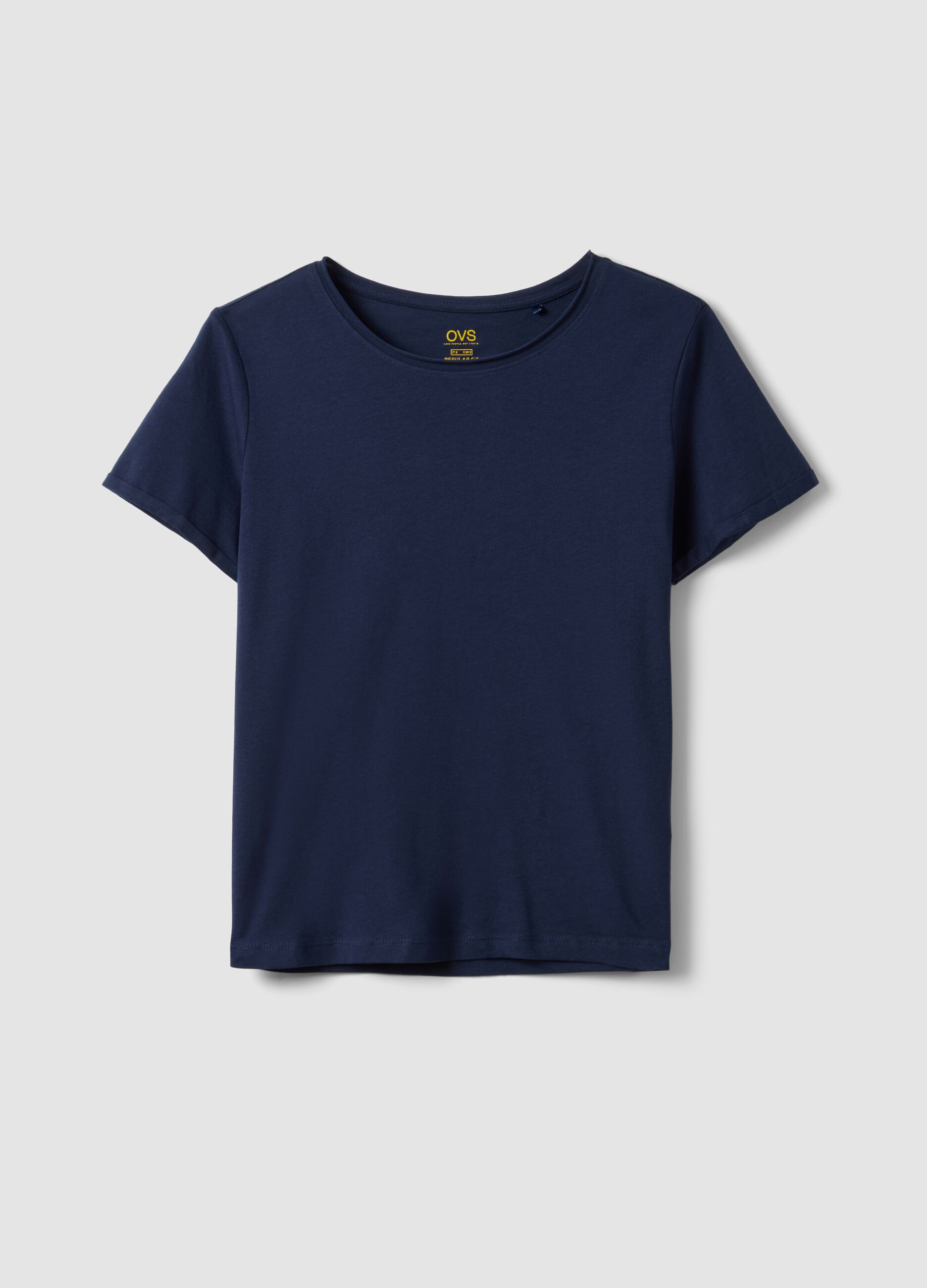 Blue Regular Fit Pure Cotton Short Sleeve T-Shirt