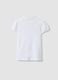 Girls' regular fit pure cotton white polo with cherry_1