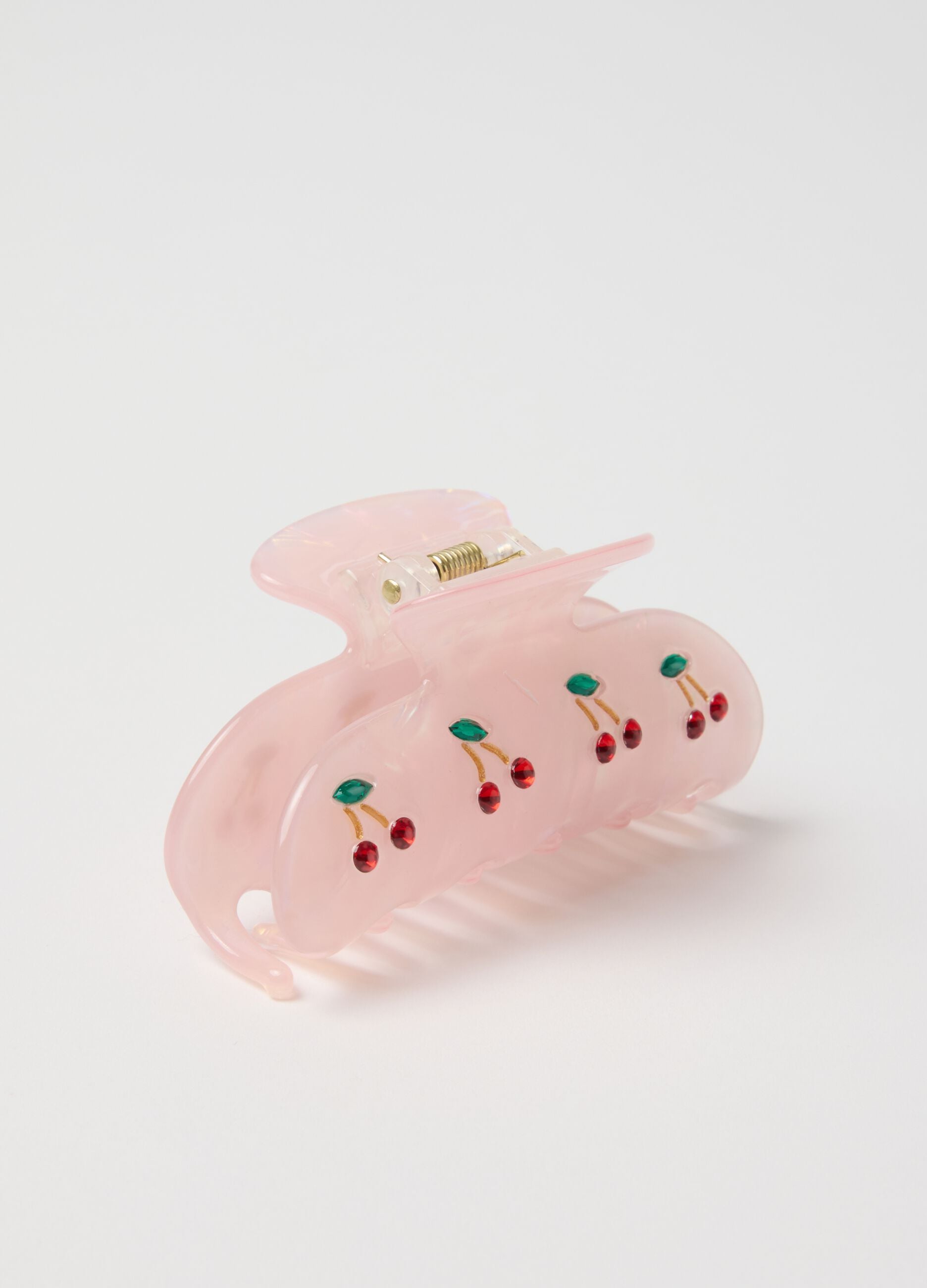 Pink Cherry Hair Clip
