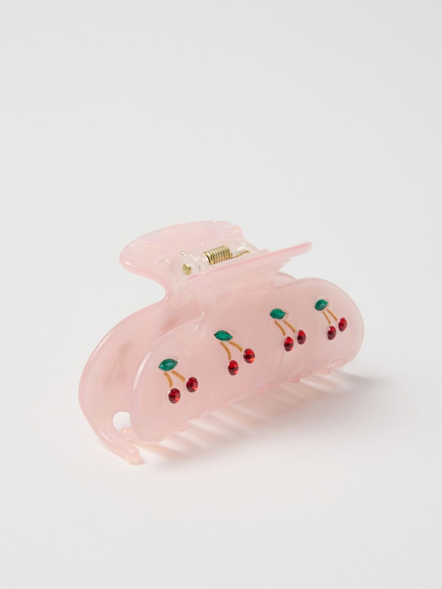 Pink Cherry Hair Clip_1