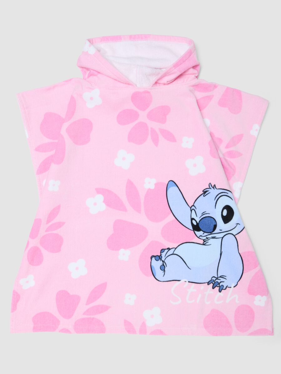 Poncho rosa in puro cotone_0