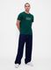 Short-sleeved green cotton T-shirt_2
