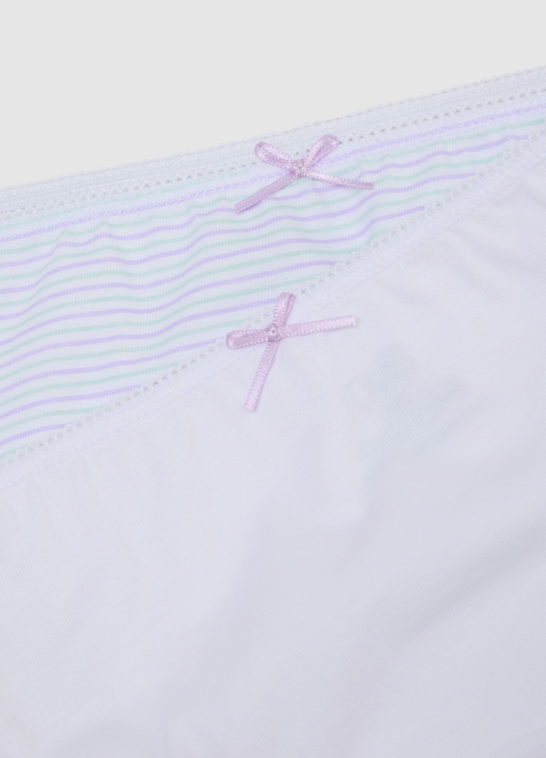 Girls' regular fit multicolour pure cotton briefs multipack