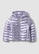 Ultralight purple hooded zip puffer jacket for girls_0