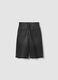 Girls&rsquo; black 100% cotton denim shorts &ndash; skater fit_4