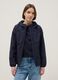 Blue waterproof jacket regular fit with zip and hood_2