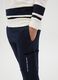 Fleece joggers with drawstring and print_1