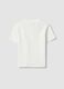 White fitted stretch-cotton T-shirt with high neck_1