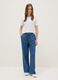 White pure cotton regular fit T-shirt_0