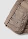 Beige ultralight quilted hooded jacket for boys_2