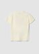 Children's regular fit beige pure cotton t-shirt with prints_4