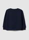 Blue pure cotton sweatshirt for baby, regular fit with pocket_1