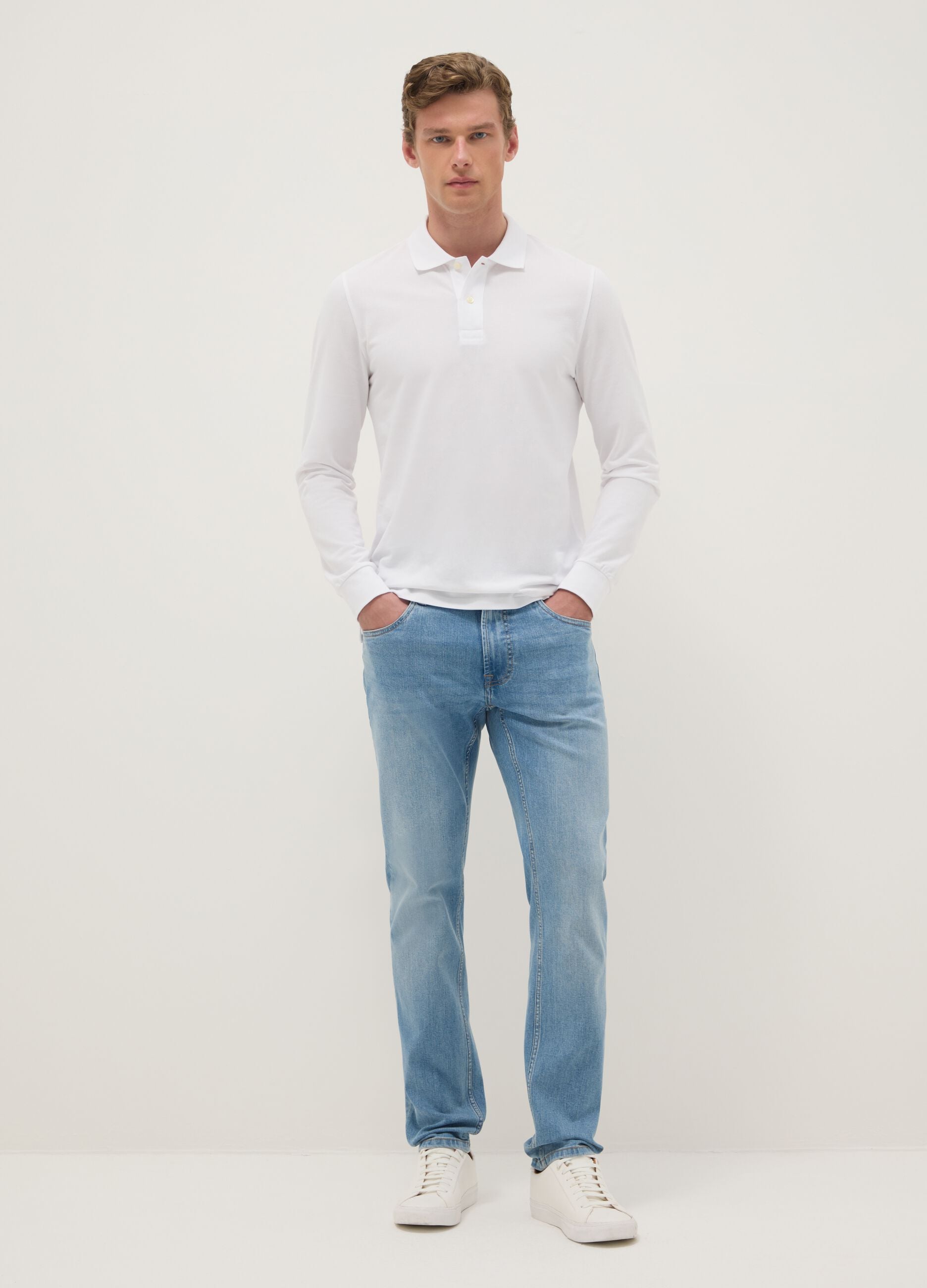 Blue slim fit denim jeans