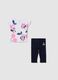 Stretch cotton jogging set with Minnie Mouse print_0