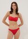 Red stretch-fabric bikini bottoms_0