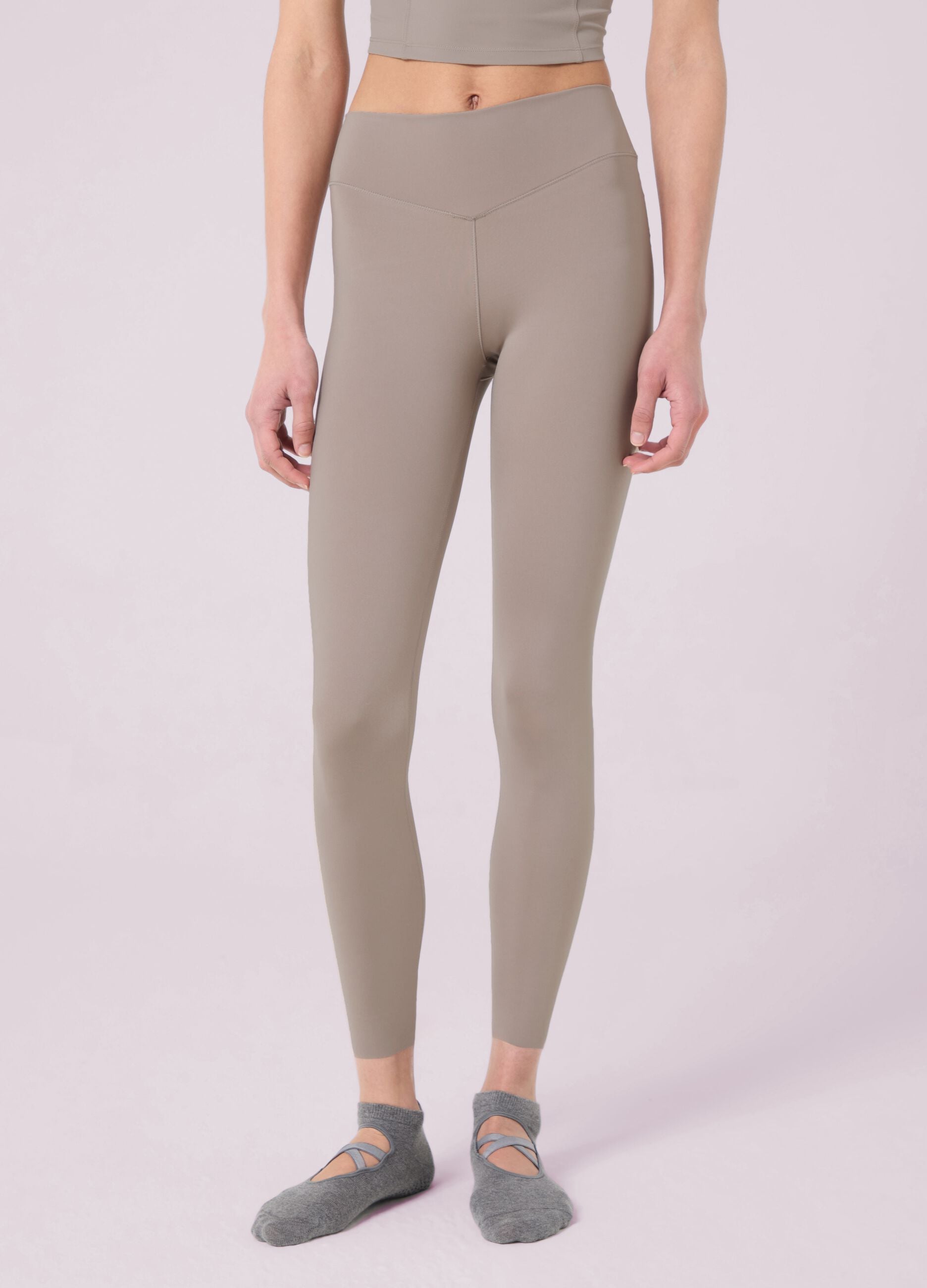 High-waisted leggings in stretch technical fabric ALTAVIA STUDIO