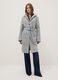 Grey single-breasted regular fit coat with belt_1