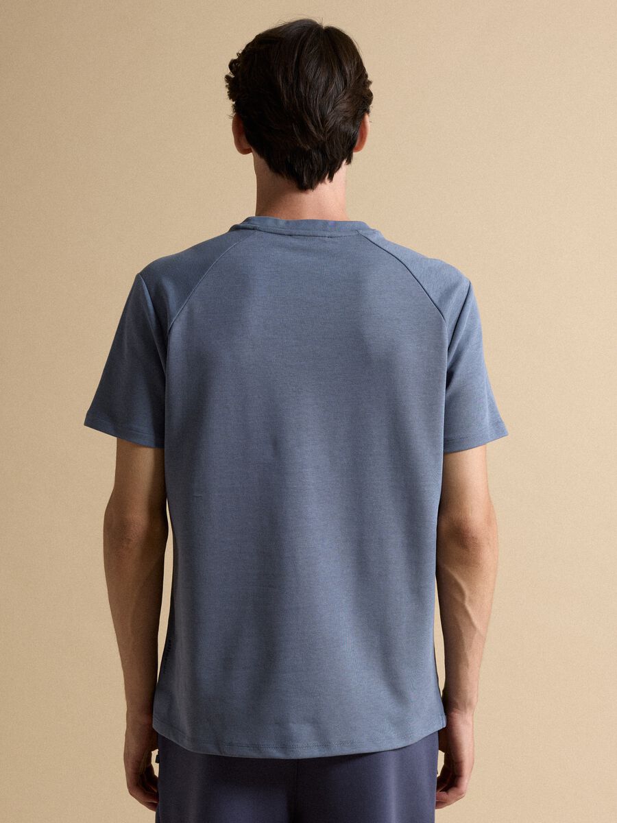 Grey breathable, quick-drying cotton-blend T-shirt_3