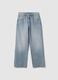 Baggy Jeans in Pure Light Blue Cotton_4