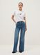 White pure cotton regular fit T-shirt with print_1