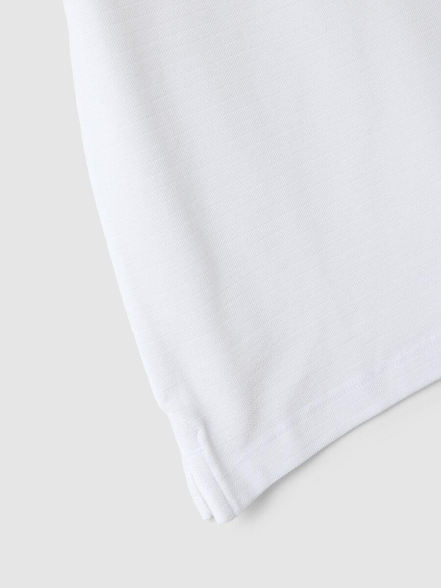 Children's Pure Cotton White Polo Shirt, Regular Fit_3