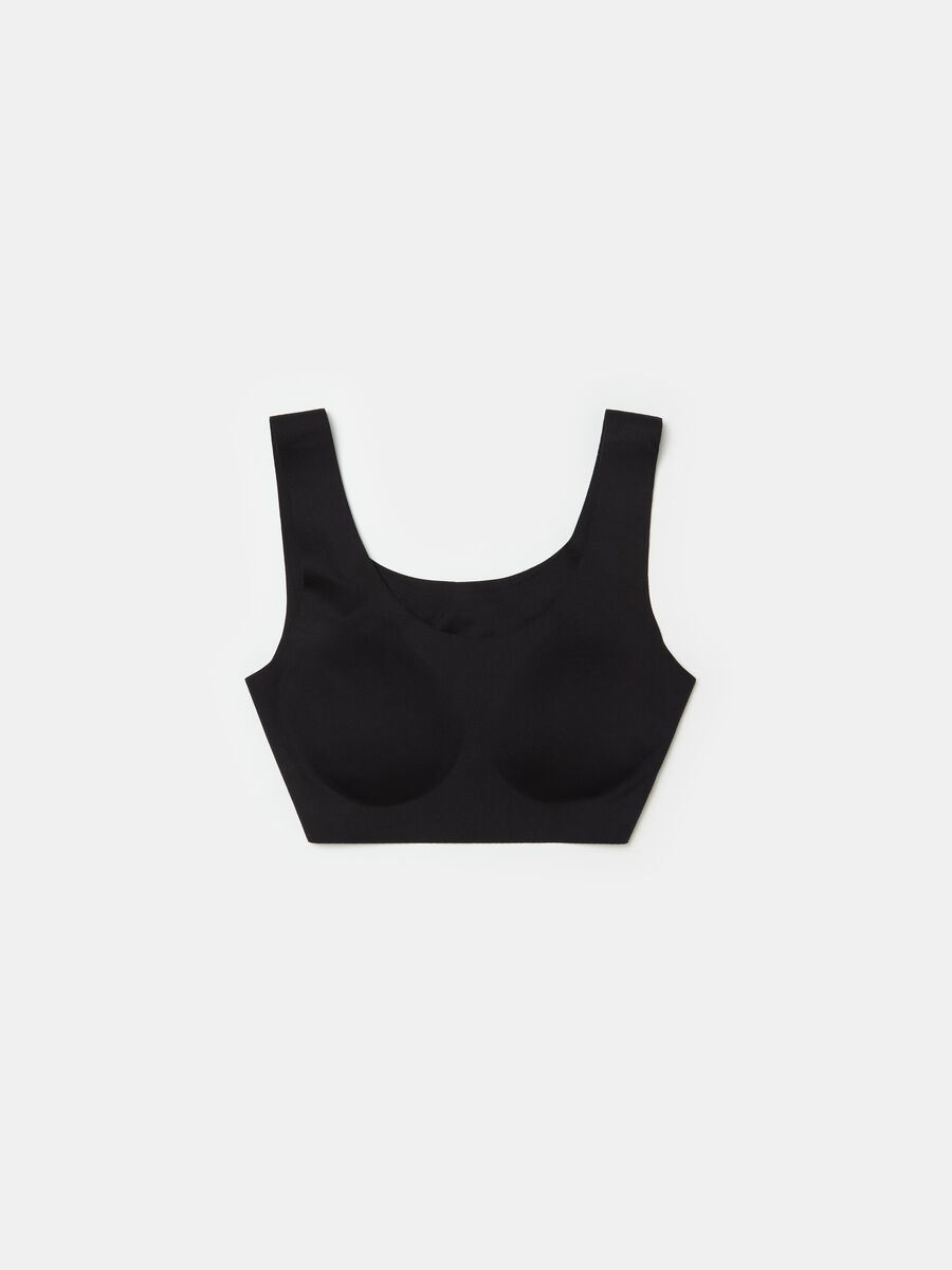 Seamless bralette in microfibre_1