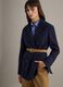 Blue Stretch Cotton Blazer Regular Fit_1