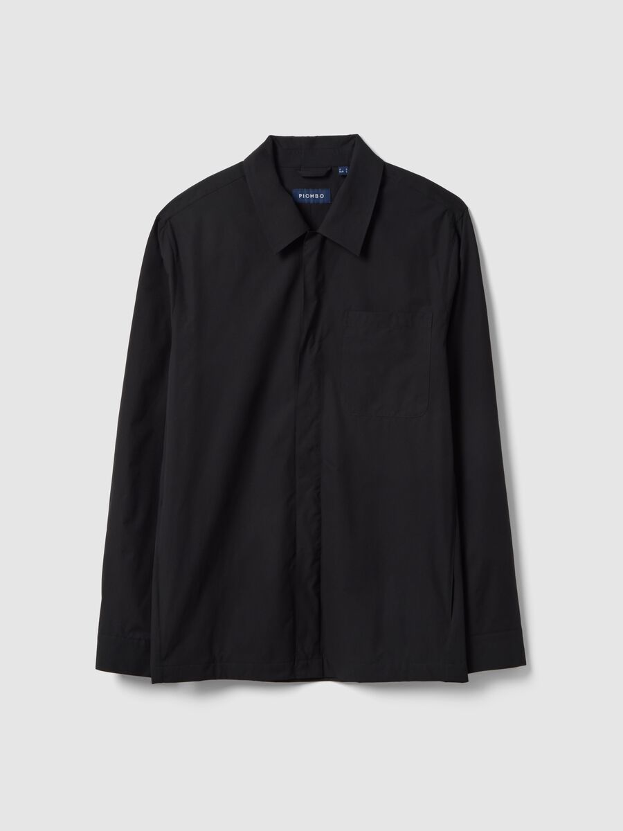 Black waterproof lightweight jacket regular fit_4