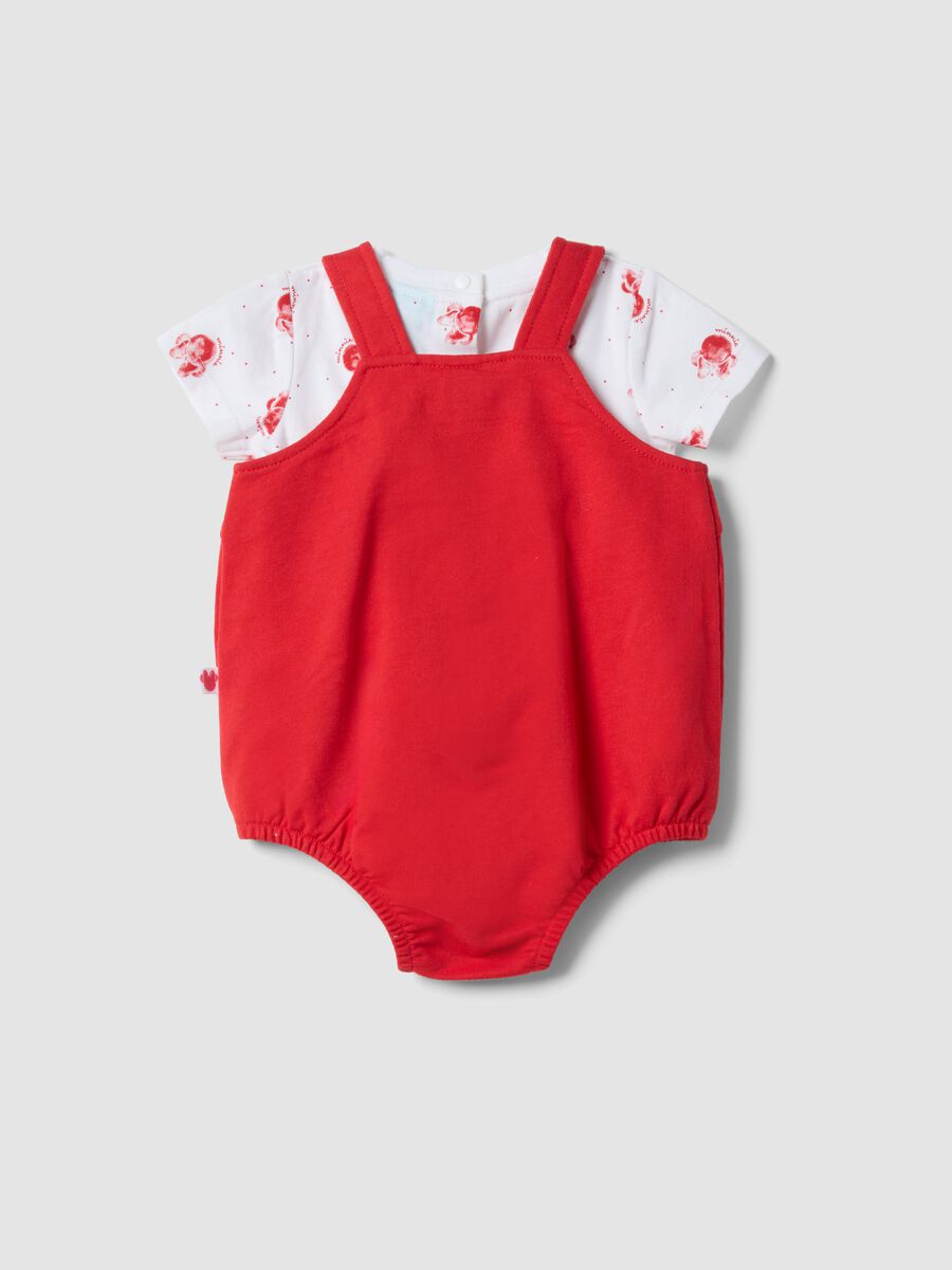 Multicolour pure cotton baby girl set with Minnie_1