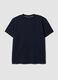 Blue regular-fit stretch piqu&eacute; cotton-blend T-shirt with Easy Dry_0