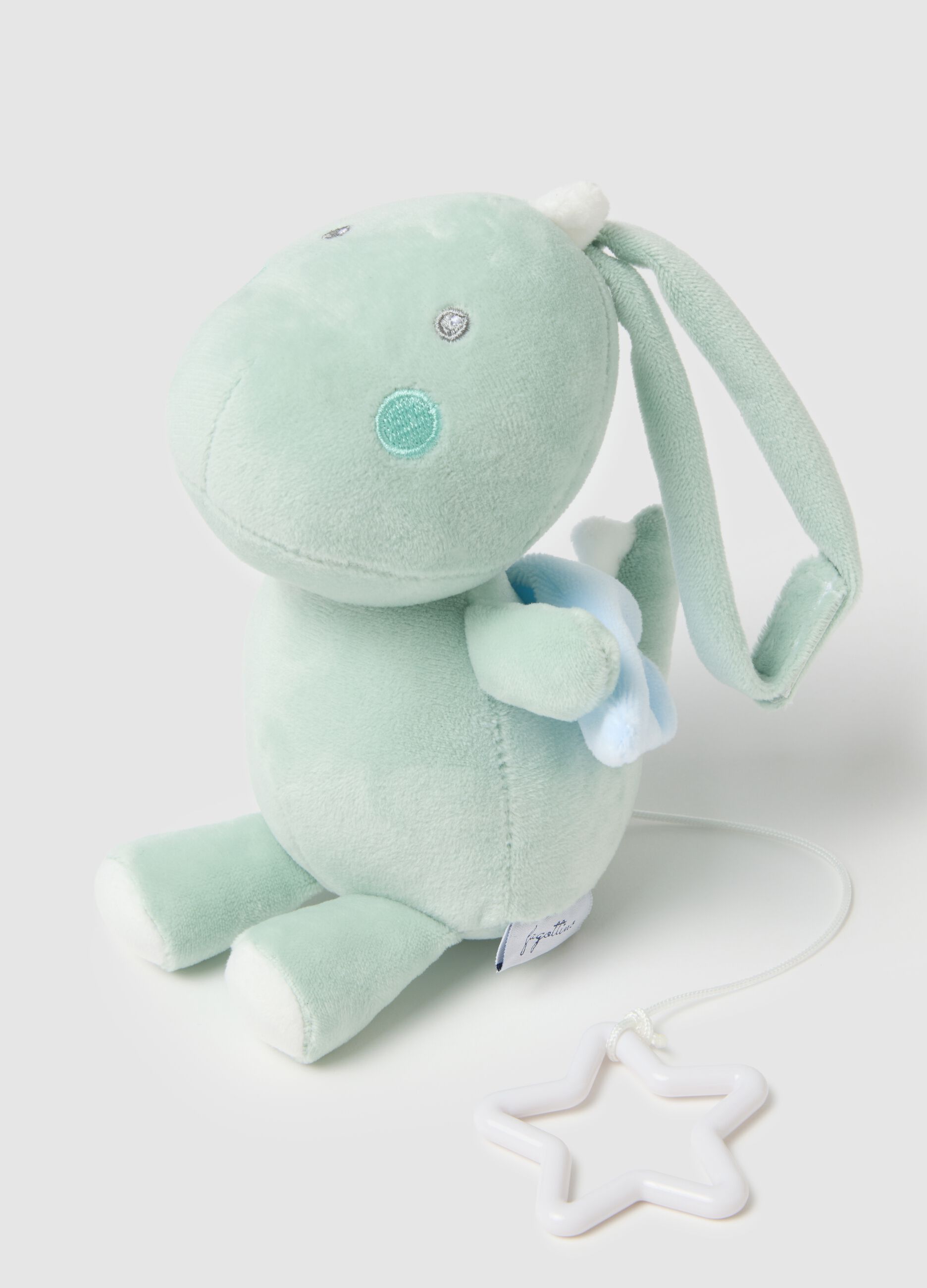 Velour Green Musical Box for Babies