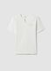 Boys' white pure cotton polo with serafino collar, regular fit_3